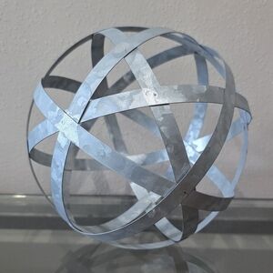 Hobby Lobby Silver Abstract Sculpture Art
